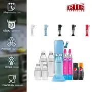 SodaStream ART Sparkling Water Maker Family Pack 2xMix 5xBottles 2xCO2 Cylinder