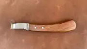 ARSAL FORGE Premium Wooden Handle J2 Loop Knife with Ergonomical Handle