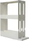 2-Tier Rotating Spice Rack Organizer for Kitchen, 360-Degree Swivel, White, Slee