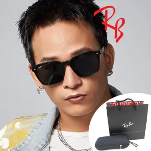 【RayBan 雷朋】亞洲版 偏光太陽眼鏡 黃奇斌-阿斌配戴偏光款 RB4392D 601/9A 黑框墨綠偏光鏡片 公司貨