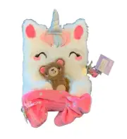 Claire’s Unicorn Notebook Sketchbook Diary for Girls Fluffy With Lock