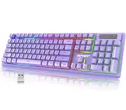 NPET K11 Wireless Gaming Keyboard, Rechargeable Backlit Ergonomic No/box
