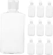 IMIKEYA 10pcs Clear Travel Bottles for Toiletries Leakproof Containers with Cap Refillable Lotion and Shampoo Bottles Lightweight Travel Accessories for Airplane Use