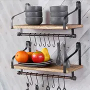 Levede 2x Floating Shelf Wall Mount Brackets Display Shelves Bookshelf Rack