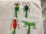 Charming, colorful insect-themed hooks - whimsical garden art