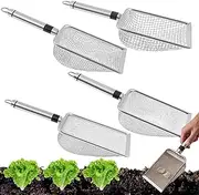Sand Sifter - Stainless Steel Riddle Sieve Set | Efficient Assistant Space Saving Wide Design for Sand Dirt Rock Lawn Preparation and Garden
