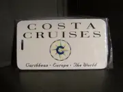 COSTA CRUISE LINE new LUGGAGE TAG baggage label Hard Plastic airline
