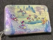 Loungefly Disney Mickey & Friends Winter Wonderland Scene Zip Around Wallet