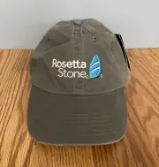 NEW Rosetta Stone Language Hat Grey Spanish French Cap Excellent Gray Logo