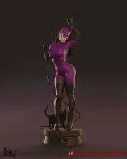 Catwoman Statue 3D Print Unpainted/Unassembled