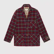 Gucci Check wool jacket with Gucci label Blazer -With Tags- RRP$3,995 AUD
