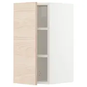 METOD wall cabinet with shelves, white/Askersund light ash effect, 30x37x60 cm