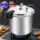 23L Pressure Cooker Commercial Aluminium Cookware with Steam Gauge Multi-Purpose