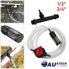 3/4 1/2 Garden Auto Irrigation Venturi Fertilizer Kit Injector Switch Water Tube
