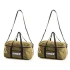 2x Adventure Kings Travel Canvas Bag Heavy Duty Zip 400GSM ripstop & waterproof