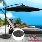 Instahut Umbrella Outdoor Umbrellas Cantilever Patio Sun Beach w/Base Pod BK 3M