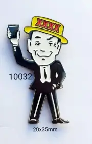 10032 XXXX Man Hat Pin or Fridge Magnet