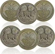 6 Pcs Yes No Challenge Coin Decision Maker Coin Kindness Coins Divination Flip Metal Coins Holiday School Office Gift Party Game Supplies Medallion Souvenir with Clear Protective Case