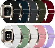 Jtffjsy Premium Nylon Replacement Straps for Fitbit Versa 4/Versa 3/Sense 2/Sense,for women men,Soft,Elasticity,Stylish & Skin-Friendly