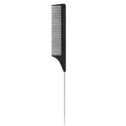 1 Pack Professional Carbon Steel Tail Combs Heat Resistant with Metal Pick, anti