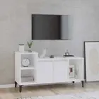 High Gloss Cabinet Entertainment Unit TV Table Stand Wooden Storage Shelf White