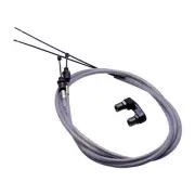 Snafu Astroglide Dual Lower Detangler Gyro Cable for BMX Freestyle Bikes CLEAR