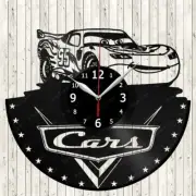 Cars Cartoon Vinyl Record Wall Clock Decor Handmade 1511