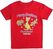 [Zmart Australia] New Kids Christmas Xmas T Shirt Tee Tops 100% Cotton Boys Girls Gift Red White