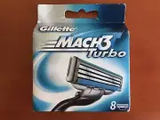 Mach 3 Turbo: 8 Cartridge Pack, New & Sealed.