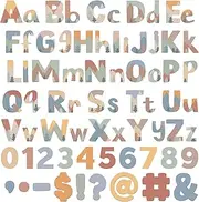 Ireer 216 Pcs Moving Mountains Bulletin Board Letters for Classroom 4" Letters Combo Pack Set Alphabet Numbers Symbols for Bulletin Board Cutouts for Classroom Playroom Bedroom Party Decorations