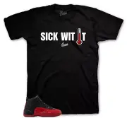 Shirts To Match Jordan 12 Flu Game Retro 12 Sneaker Tees - Crest Shirt