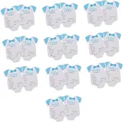 Kisangel 20pcs Newborn Prediction Advice Cards Shower Supplies Decorative Photo Prop Set