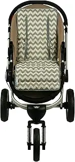 Keep Me Cosy™ Universal Pram Liner, Reversible, Classic Grey Chevron
