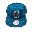 Mitchell & Ness Charlotte Hornets Team Digi Camo Adjustable Snapback Hat Cap
