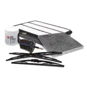 Sakura Front Rear Wiper Blades+Filter Service Kit for Toyota Landcruiser KZJ120R