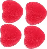 MUELODSIC 4pcs Heart Shaped Grip Strength Balls Set Ergonomic Wrist Trainer for Hand and Finger Exercises Durable Hand Strengthening Tools for Enhanced Grip and Function