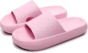 Pillow Slides Slippers for Women and Men,Quick Drying EVA Open Soft Massage Slippers,Non-Slip Soft Shower Spa Bath Pool Gym Beach House Cloud Cushion Slide Sandals Indoor & Outdoor