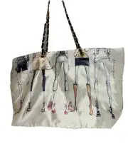 DSW 20 Years of Shoes Tote Purse Anniversary Shoulder Bag Satin Chain Strap NWT