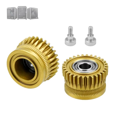 2Pcs Motor Extruder Gears K1 Max All Metal Filament Drive Extruder Gears for Cre