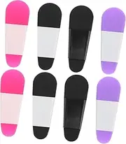 Minkissy 8pcs Silicone Makeup Spatula Mini Cream Applicator for Facial Masks Easy Mixing and Sampling Tools Pink Black Deep Purple