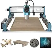 CNC Machine 4040-PRO MAX with 710W Trimmer CNC Router & Linear Rail Driven, 3 Axis Engraving Machine for Wood Metal Acrylic Cutting Milling, GRBL Control, Work Area 400 x 400 x 78mm