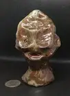 "Reverse Wisdom" - Clay sculpture/Mask. Hand made and glazed, interesting piece.