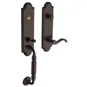 Baldwin 85350112RFD Estate Manchester Tubular Handleset Venetian Bronze
