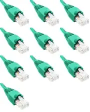 7 Ft (7ft) Cat6 Ethernet Network Patch Cable Green RJ45 m/m (10 PACK)