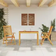 Garden Dining Set Table and Chairs Outdoor Bistro Set Solid Wood Acacia vidaXL