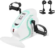 Electric Pedal Exerciser, 12 Speed ​​Automatic Leg Trainer, Portable Exercise Bike with Double Stand,for Home Gym Office Workout