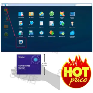 未稅 群暉Synology監控授權License給IP Camera網路攝影機、監視器NAS CAM原廠正版非破解