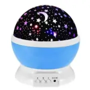 Starry Night Rotating Light Projector for Kids Room Glow in The Dark Gabba BLUE