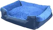 Pet Bed for Cats and Small Medium Dogs Puppy Soft Pet Nest Sleeping Bag House Cushion Mat Pad/Blue/Two Sizes (Size : 60x40x14cm)