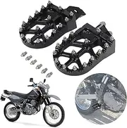USTPO Motorcycle Foot Pegs Footpegs Foot Pedals Rests CNC for DR650 DR650SE 1996-2023 DRZ125L 2012-2023 RM85 2002-2006 Dirt Pit Bike Dual Sport Black